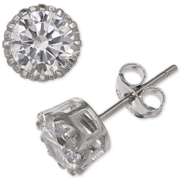 Giani Bernini Jewelry - J123 Cubic Zirconia Crown Stud Earrings